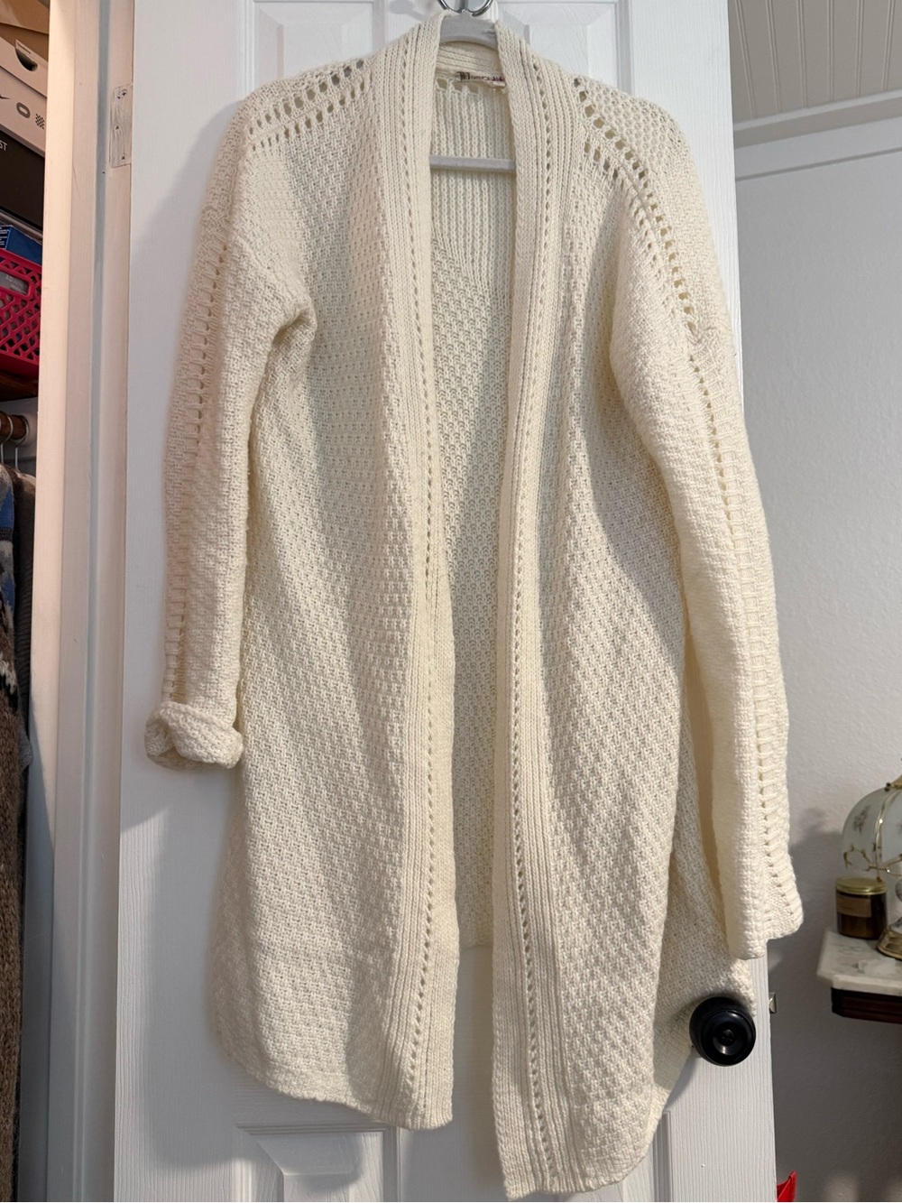 Chelsea & Violet Cream Knit Cardigan